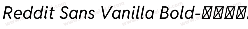 Reddit Sans Vanilla Bold字体转换